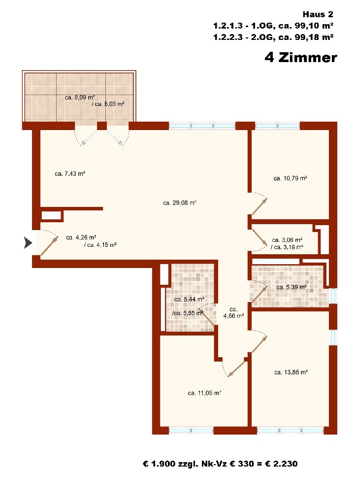 Grundriss (Musterwohnung)